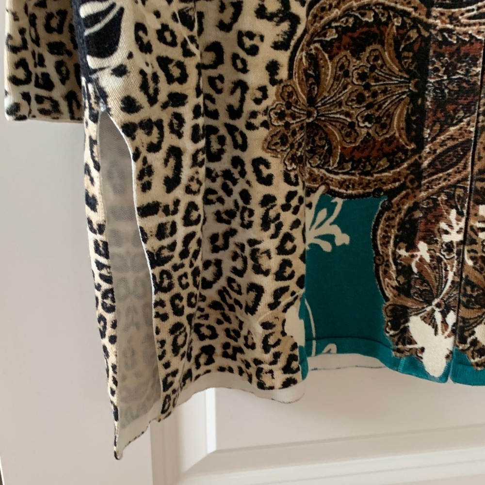 Chico's Multicolor Patterned Cardigan - image 3